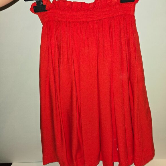 HUGO BOSS Girls' Red Pleated Skirt – Size 10 (Style 10-138) - Picture 3 of 5